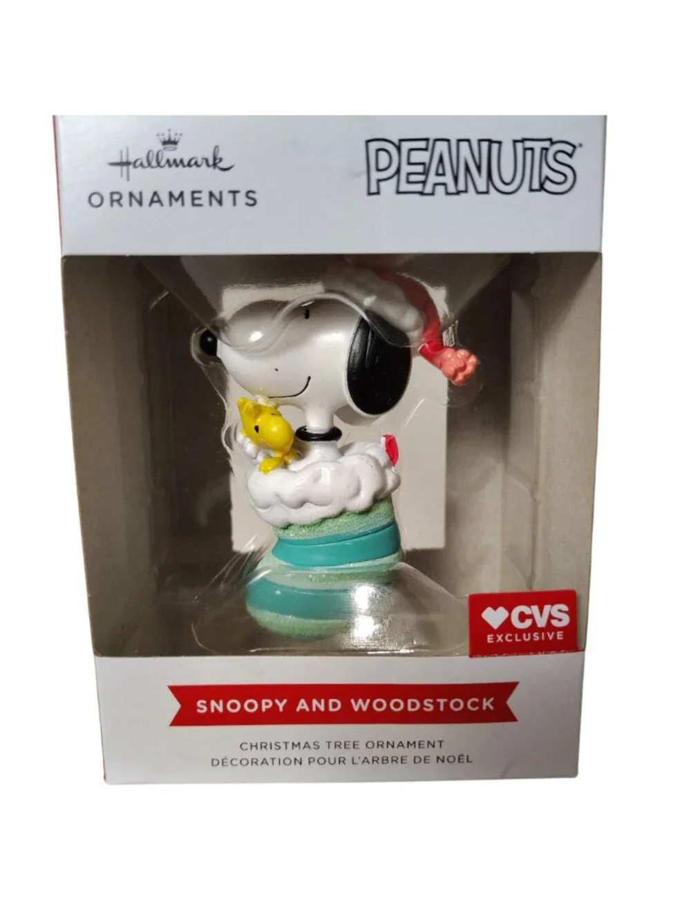 Hallmark Peanuts Snoopy and Woodstock Christmas Ornament
